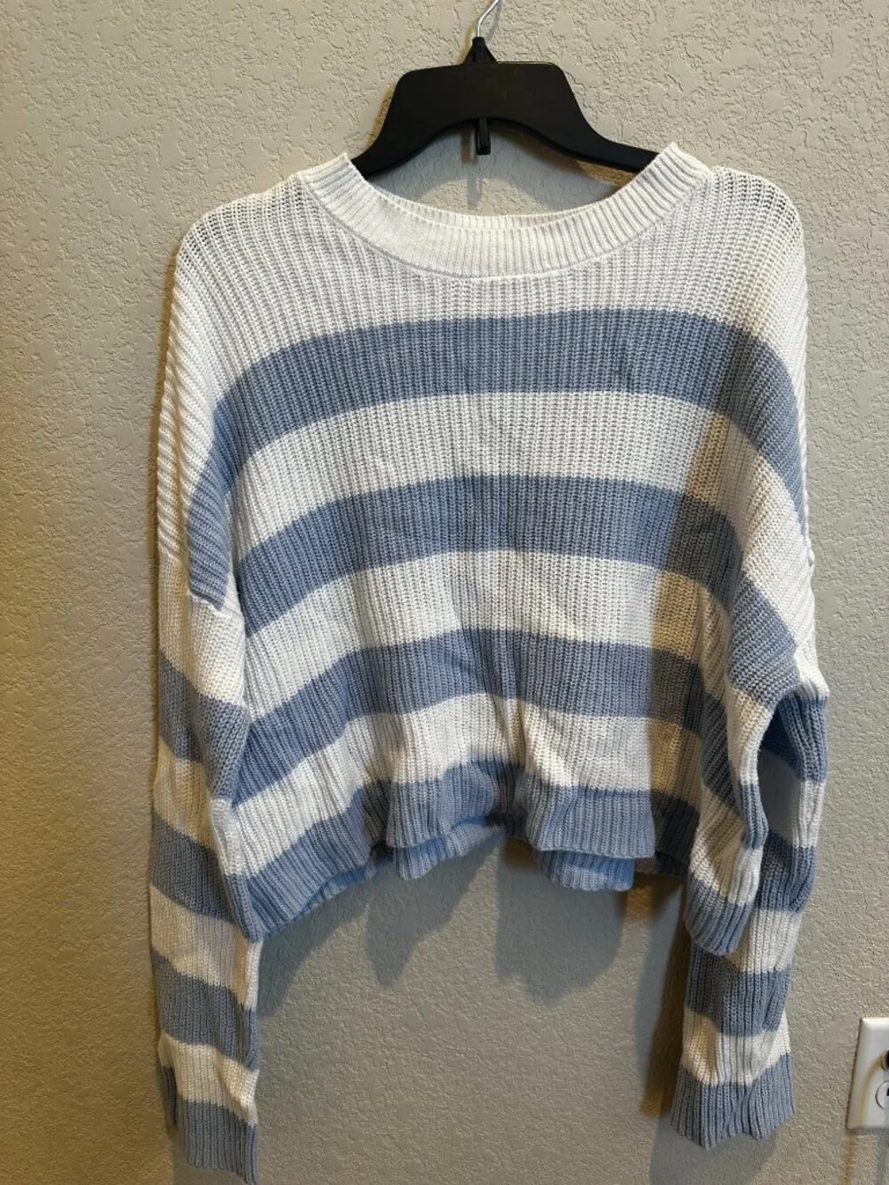 Sincerely Jules Blue & White Striped Knit Sweater